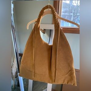 Hobo Suede Leather Tote Bag